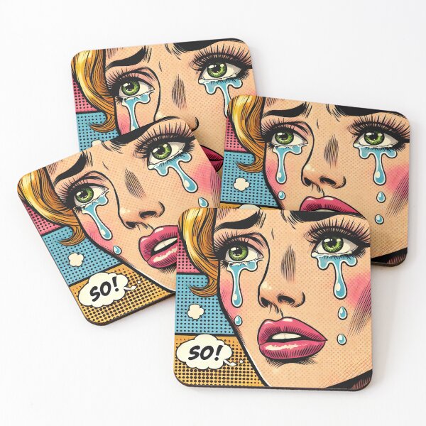 Item preview, Pop Art: Crying Woman designed and sold by PinUpPizzazz.