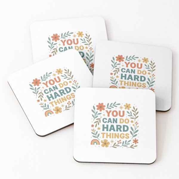 Item preview, Empowering Mental Health Design – You Can Do Hard Things designed and sold by PrintDelightsDJ.