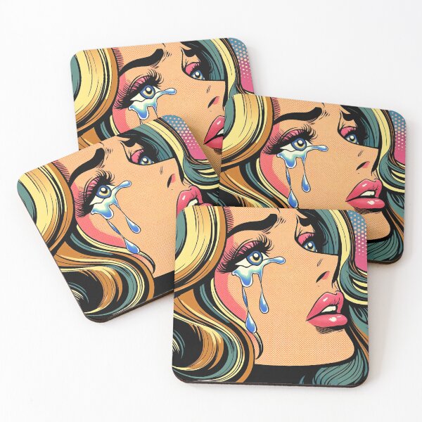 Item preview, Pop Art: Crying Woman designed and sold by PinUpPizzazz.