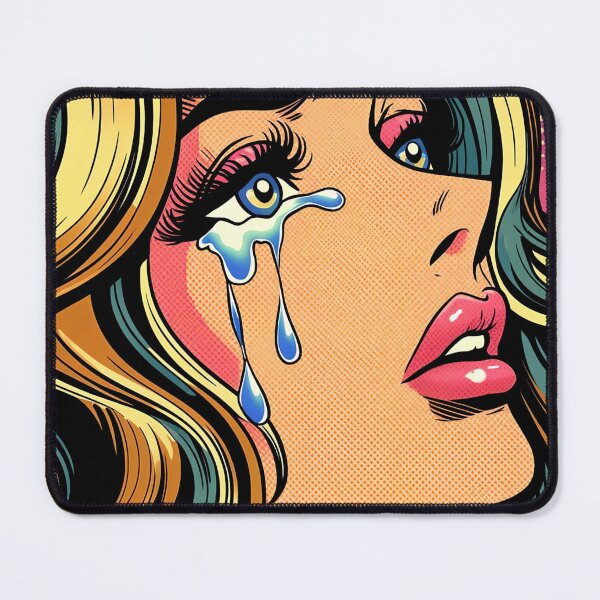 Item preview, Pop Art: Crying Woman designed and sold by PinUpPizzazz.