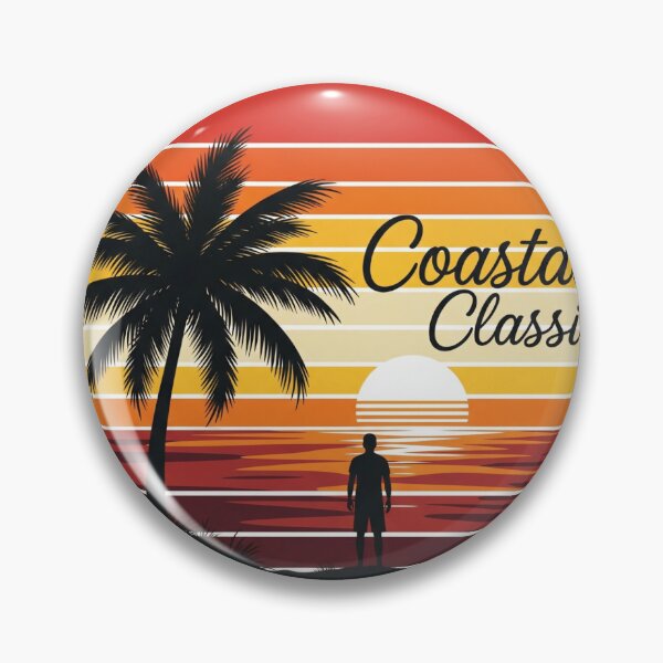 Item preview, Retro Coastal Sunset Design designed and sold by NAVOZKA.