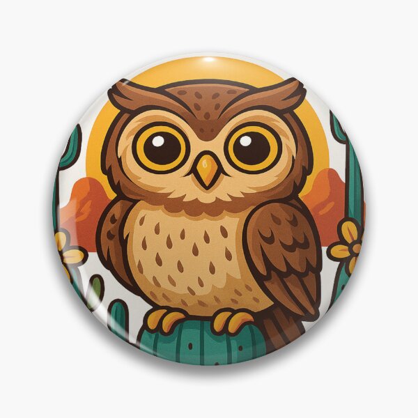 Item preview, Arizona Owl – Cute Cactus Desert Art designed and sold by Yuki2025AZ.