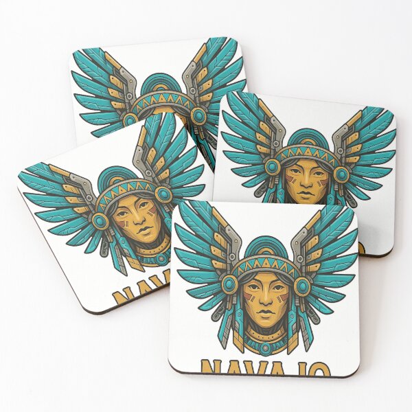 Item preview, Navajo Warrior Spirit – Cyber Tribal Wings designed and sold by Yuki2025AZ.