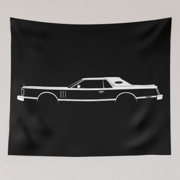 Item preview, Continental Mark V (White) designed and sold by Car Silhouettes.