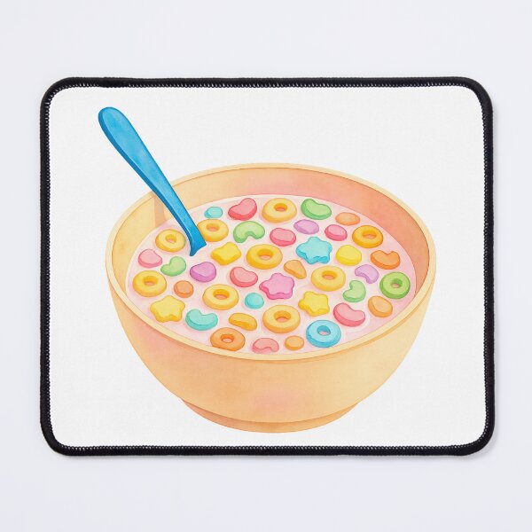 Item preview, Magical Marshmallow Cereal – Watercolor Breakfast Illustration designed and sold by Soft rot studio.