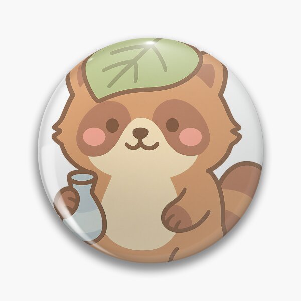Item preview, Kawaii Tanuki – Leaf-Hat Trickster designed and sold by NipponPop.