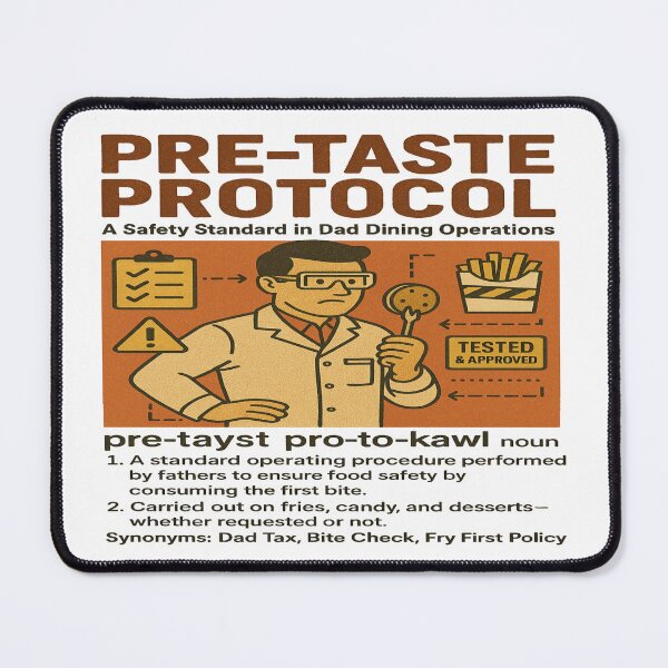 Item preview, Pre-Taste Protocol: Certified Snack Thief – Father’s Day Edition designed and sold by Rajasekar.