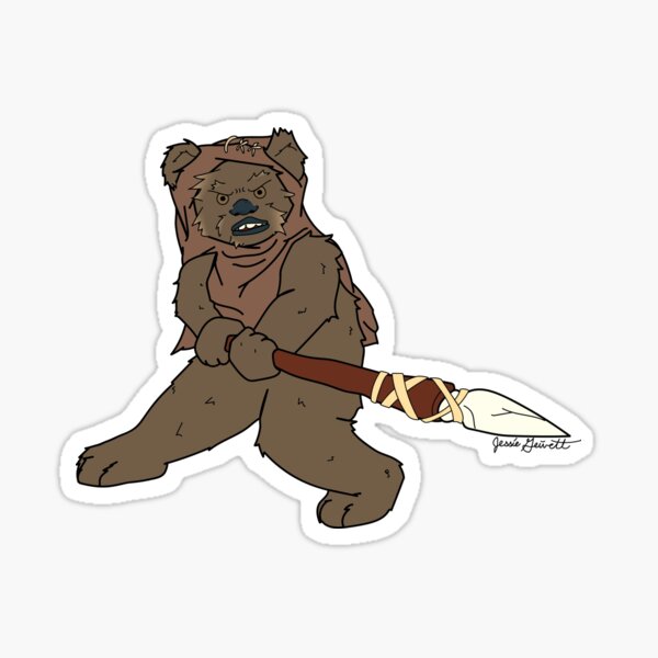 Item preview, Ewok en batalla designed and sold by Jgeivett.