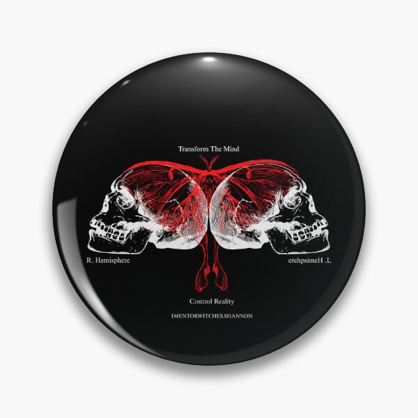 Item preview, Human Skull, Red Butterfly designed and sold by Imentorwitches.shannon.