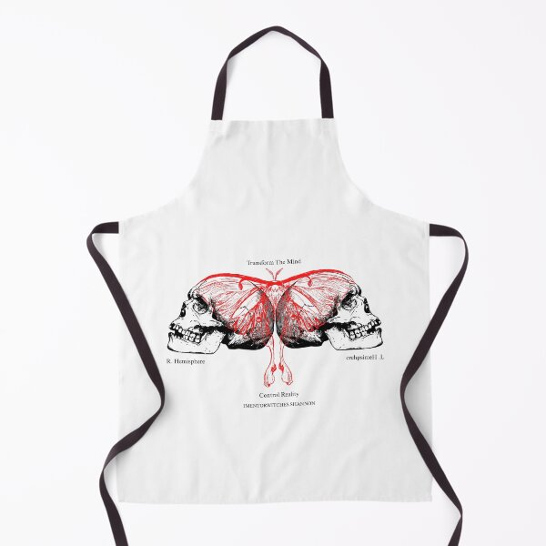 Item preview, Human Skull, Red Butterfly designed and sold by Imentorwitches.shannon.