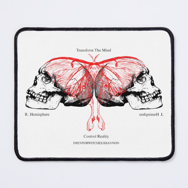 Item preview, Human Skull, Red Butterfly designed and sold by Imentorwitches.shannon.