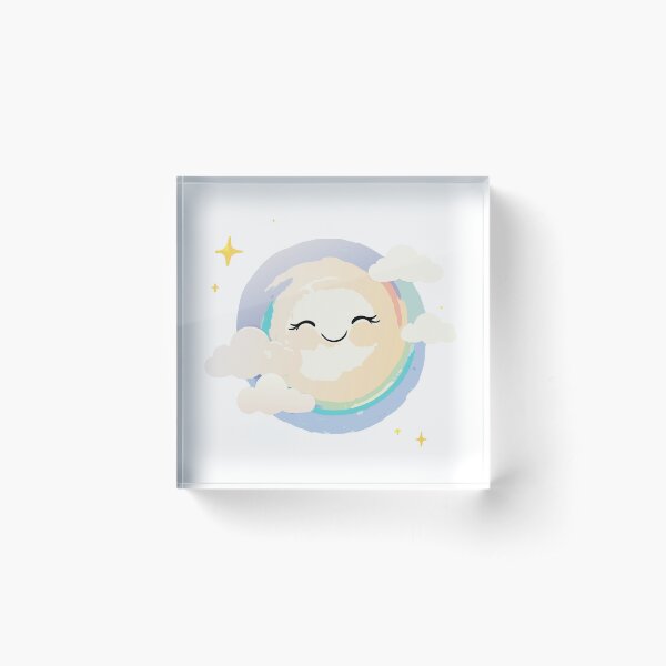 Item preview, Cartoon Smiling Sun | Kawaii Sunshine with Clouds designed and sold by NovaProArt.