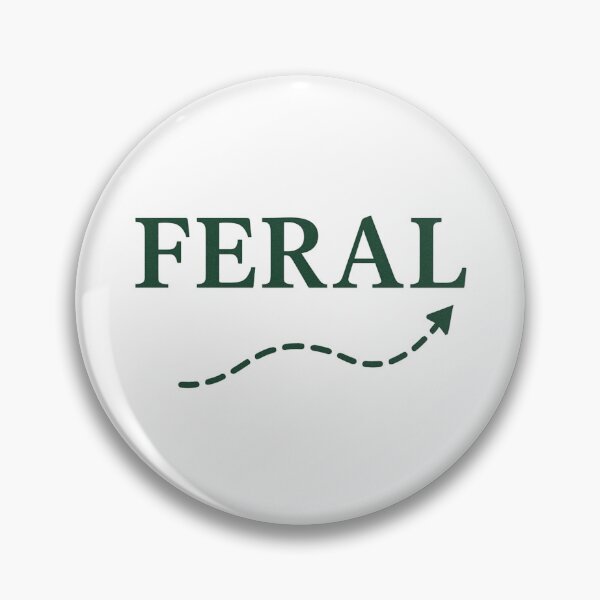 Item preview, FERAL – Rewild Your Path (Minimalist Escape Typography) designed and sold by Counter Signal.