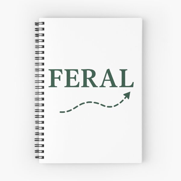 Item preview, FERAL – Rewild Your Path (Minimalist Escape Typography) designed and sold by Counter Signal.