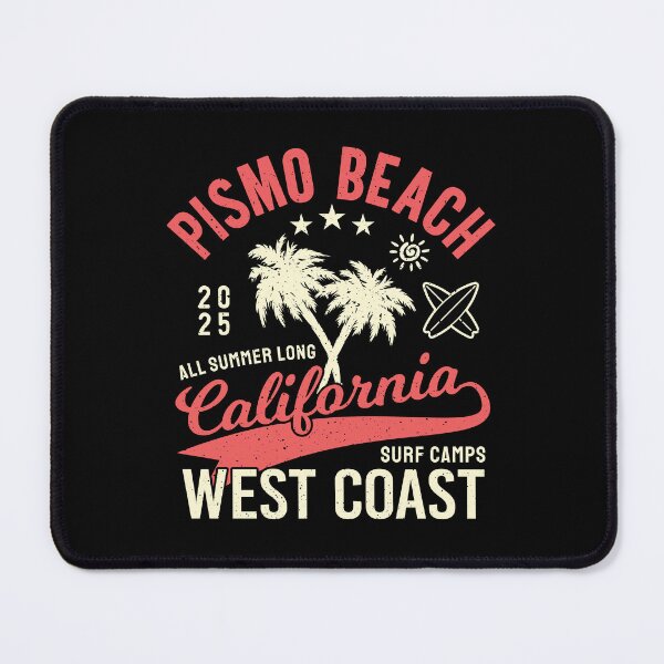 Item preview, Pismo Beach Surf Camp Surfing San Luis Obispo County West Coast California designed and sold by eclecTEEq.