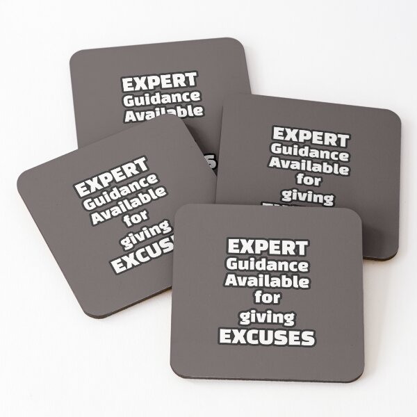 Item preview, Expert Guidance Available for Giving Excuses – Funny Sarcastic Quote Design designed and sold by PunArtistry.