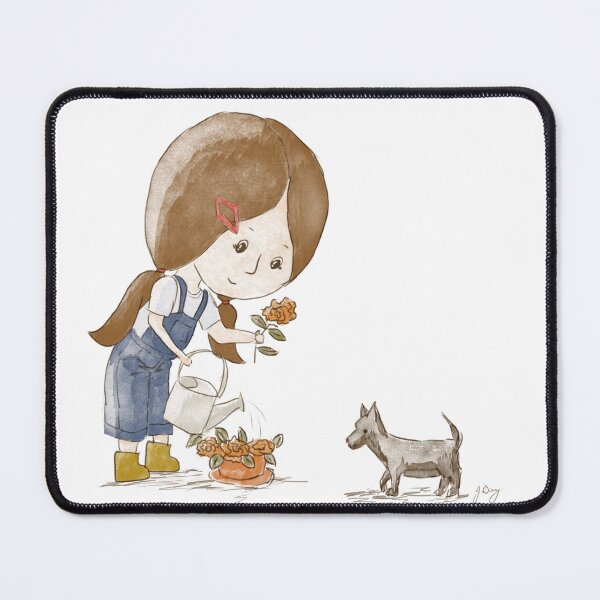 Item preview, Watering the Flowers with Puppy Help designed and sold by Jaana Day.