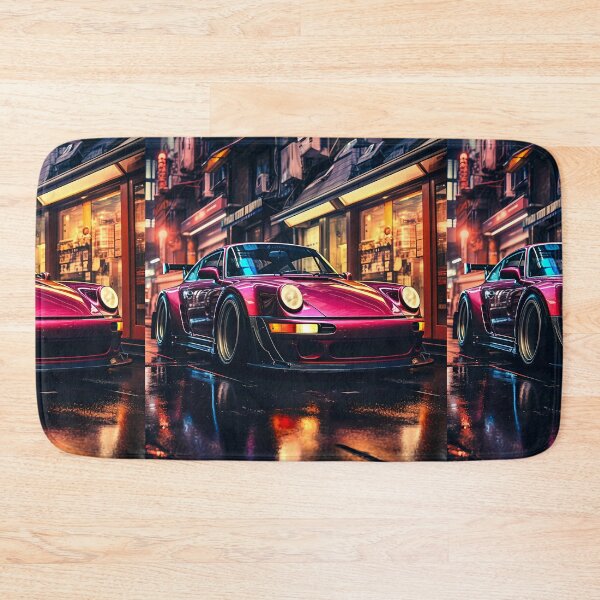Item preview, Exotic Custom Car Surrounded By Colorful City Lights At Night designed and sold by RevUpDesign.