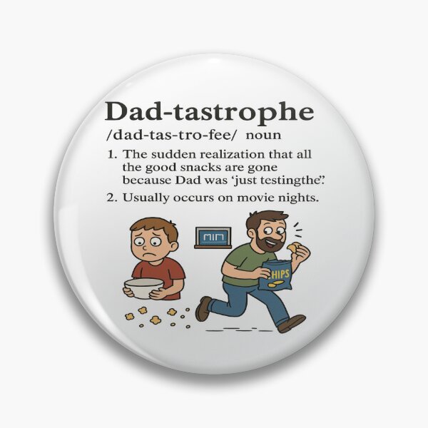 Item preview, Dad-tastrophe: The Snack Thief Crisis – A Funny Dad Life Definition  designed and sold by Rajasekar.