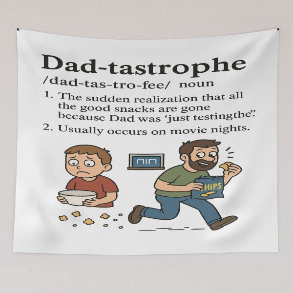 Item preview, Dad-tastrophe: The Snack Thief Crisis – A Funny Dad Life Definition  designed and sold by Rajasekar.