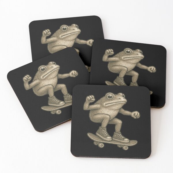 Item preview, Skateboarding Frog designed and sold by FLATVAC STICKER.