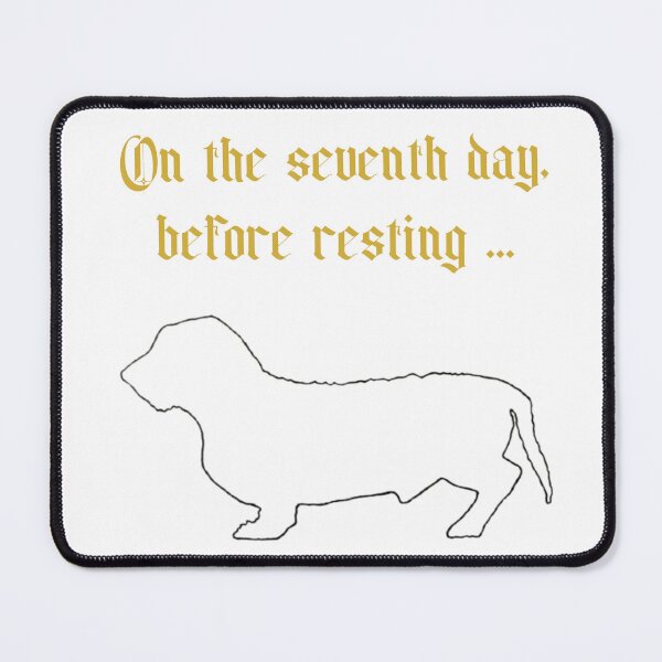 Item preview, On the seventh day Best Dachshund T-shirt designed and sold by CES Tees.