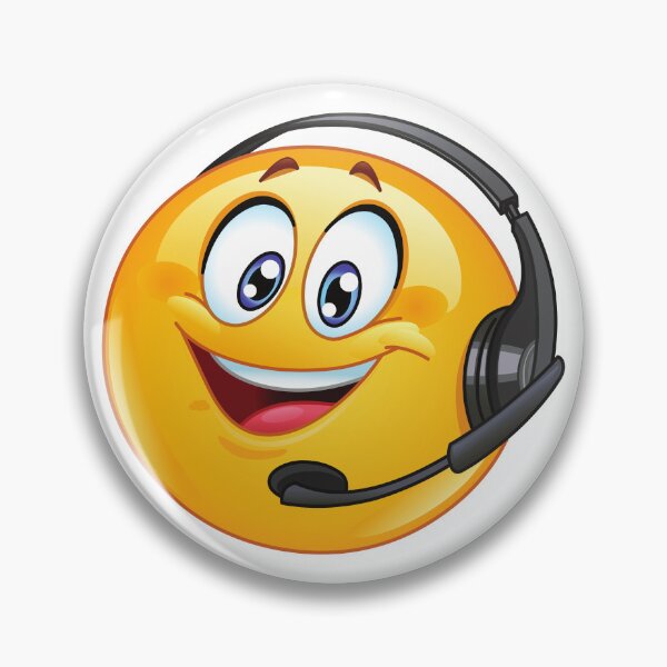 Item preview, customer support emoji classic sticker designed and sold by anandsiva2703.