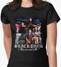 Black Pink 02 Women's Fitted T-Shirt