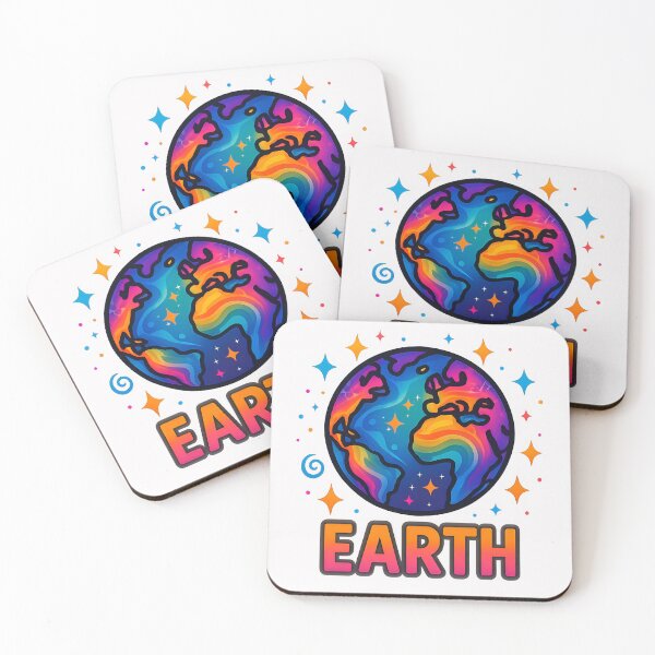 Item preview, Psychedelic Earth – Vibrant Cosmic Planet Art 1 designed and sold by sifo2024.