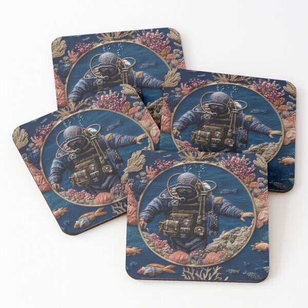 Item preview, Navy Seal Diver in Coral Garden designed and sold by Nicholas Panek.