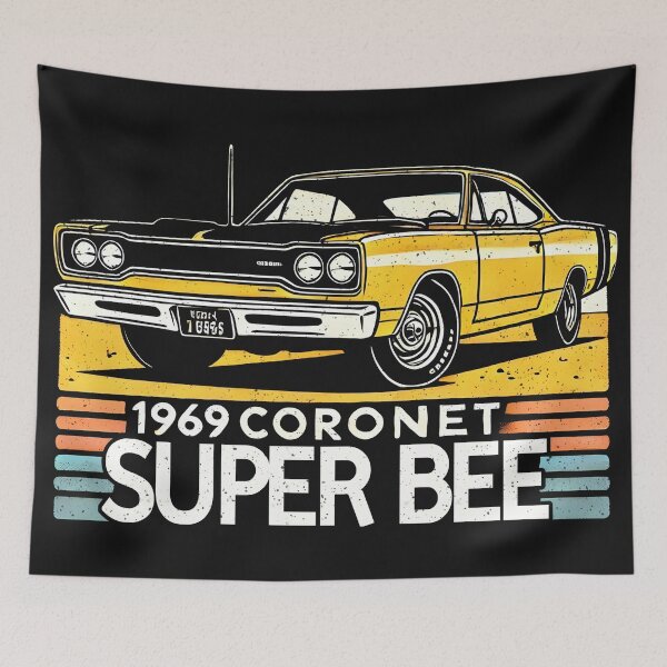 Item preview, 1969 Coronet Super Bee Muscle Car designed and sold by CreepyCornerArt.