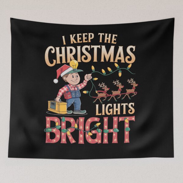 Item preview, I Keep The Christmas Lights Bright designed and sold by Buntrockstore.