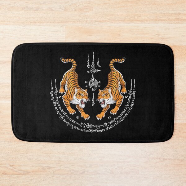 Item preview, Thailand Sak Yant Thai Twin Tiger designed and sold by underheaven.
