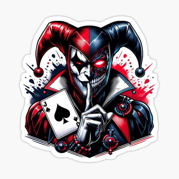 Aperçu de l'œuvre Le bouffon sinistre créée et vendue par LevelUp-GoodVibes.