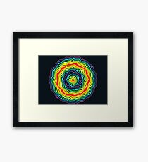Rings of Rainbow Stars - Processioning Rainbow Rings Framed Print