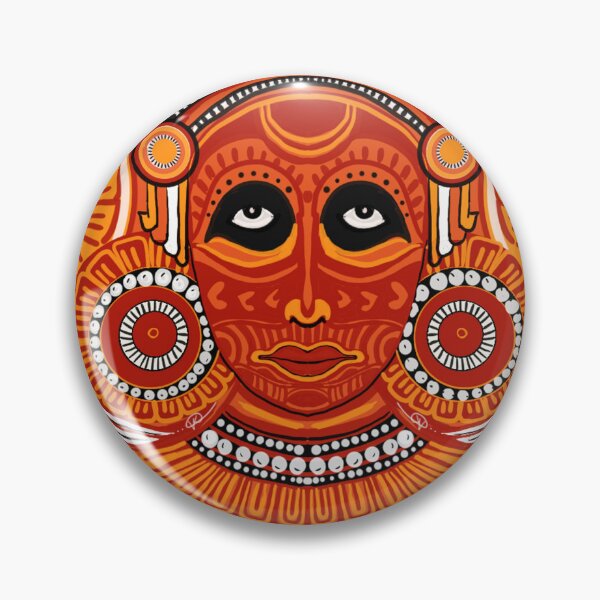 Item preview, Fierce Vishnumoorthy Theyyam  – Ritual Mask Art designed and sold by Pensieve-kv.