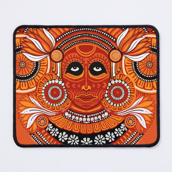 Item preview, Fierce Vishnumoorthy Theyyam  – Ritual Mask Art designed and sold by Pensieve-kv.