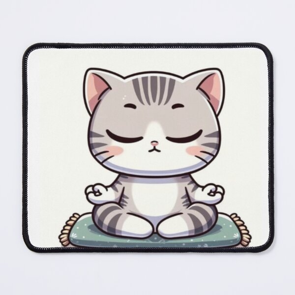 Item preview, cat drawing doing yoga designed and sold by NivyasArtistry.