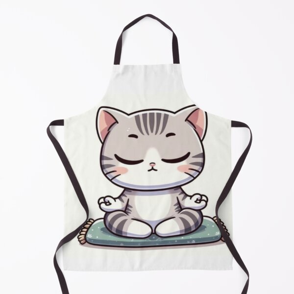 Item preview, cat drawing doing yoga designed and sold by NivyasArtistry.