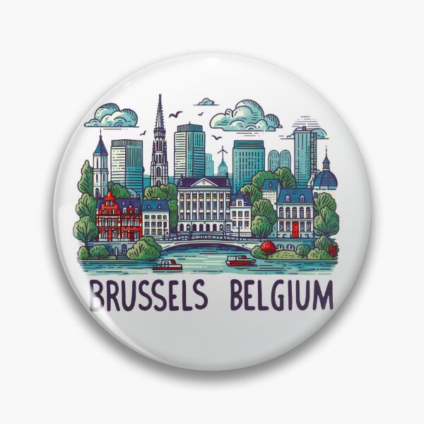 Item preview, Brussels Belgium designed and sold by WanderlustCoCo.