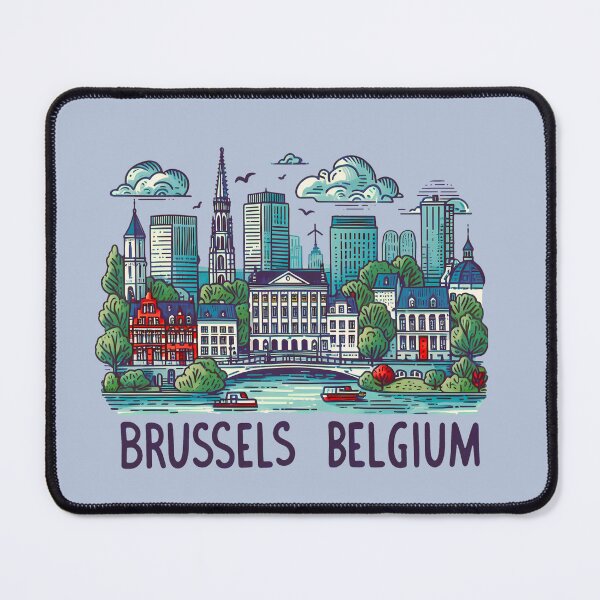 Item preview, Brussels Belgium designed and sold by WanderlustCoCo.