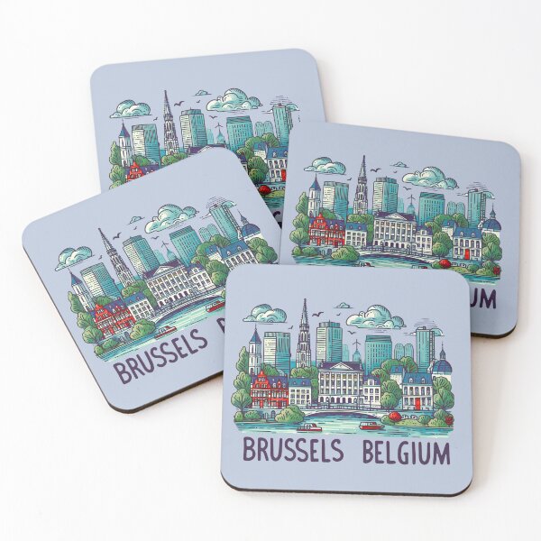 Item preview, Brussels Belgium designed and sold by WanderlustCoCo.