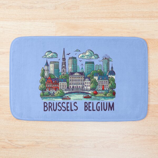 Item preview, Brussels Belgium designed and sold by WanderlustCoCo.