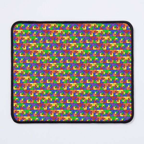 Item preview, Rainbow Triangles in Squares designed and sold by Lindsey Popejoy.