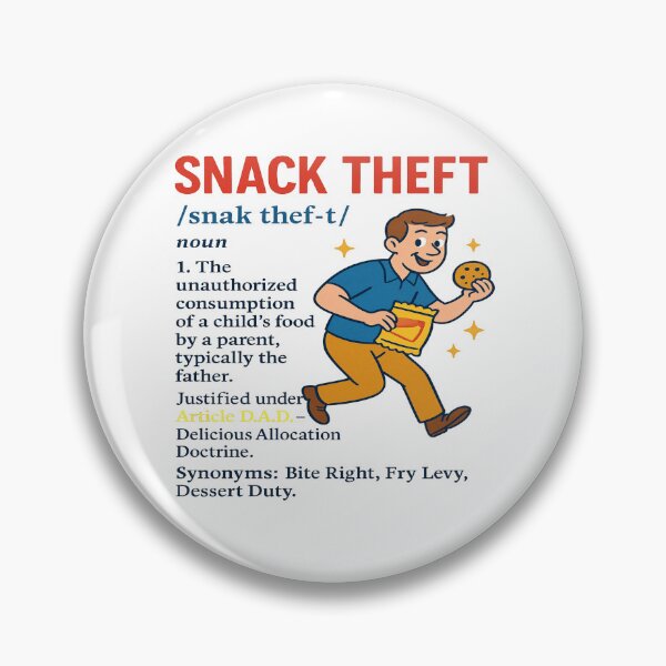 Item preview, Snack Theft: Clause D.A.D. – The Official Law of Dad Life designed and sold by Rajasekar.