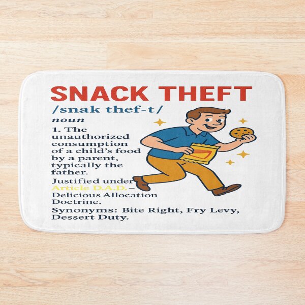 Item preview, Snack Theft: Clause D.A.D. – The Official Law of Dad Life designed and sold by Rajasekar.