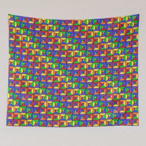 Item preview, Rainbow Squares Inside Squares designed and sold by Lindsey Popejoy.
