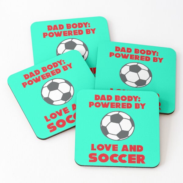 Item preview, Dad body powered by love and soccer designed and sold by Mauswohn.