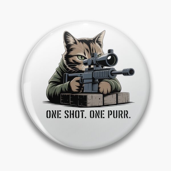 Artikelvorschau, Sniper Cat – Ein Schuss, ein Schnurren, Design entworfen und verkauft von EpicMediaShop.
