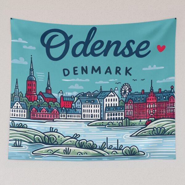 Item preview, Odense Denmark  designed and sold by WanderlustCoCo.